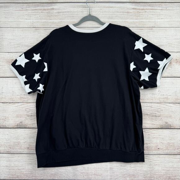 The Vinyl Icons Bowie Ziggy Stardust T-Shirt Womens Size 2X Black White - Picture 2 of 11